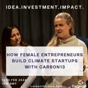 female founders at carbon13