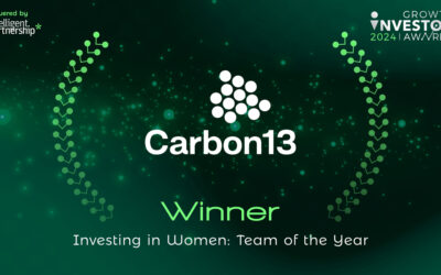 Carbon13 has won ‘Investing in Women: Team of the Year’ award