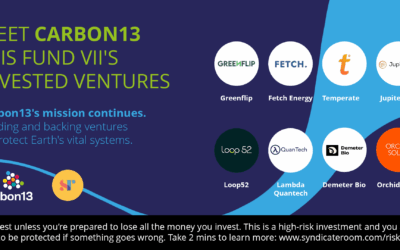 Carbon13 invests in eight climate ventures
