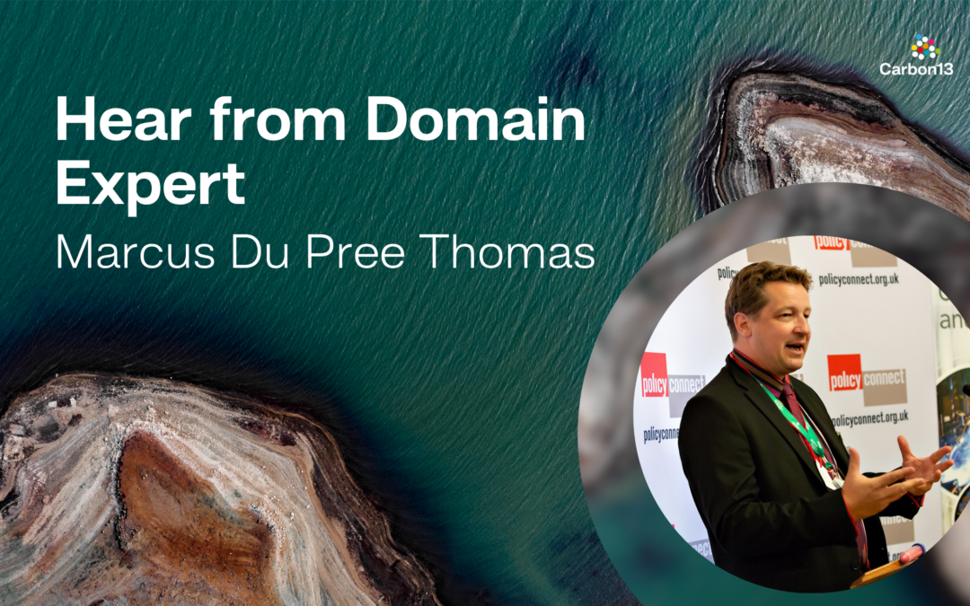 Hear from domain expert Marcus Du Pree Thomas 